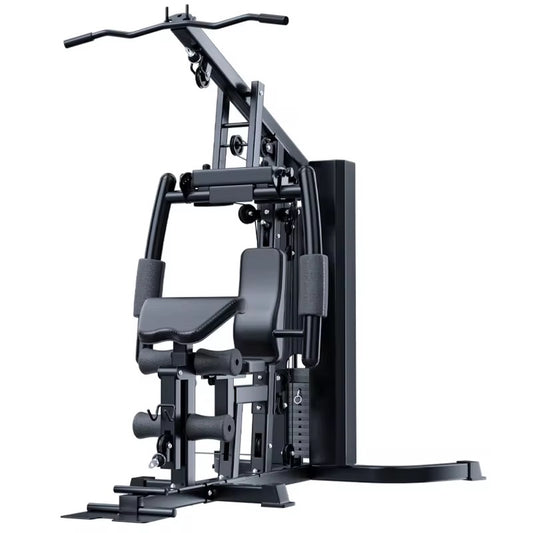 Black gym machine on a white background